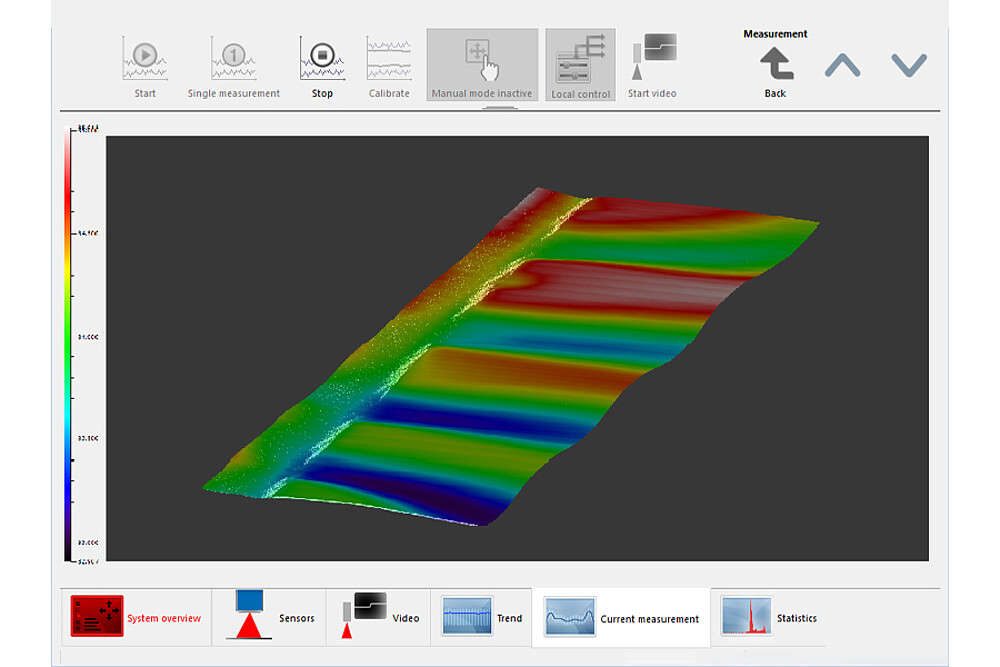 ממשק אינטרנטי thicknessGAUGE 3D