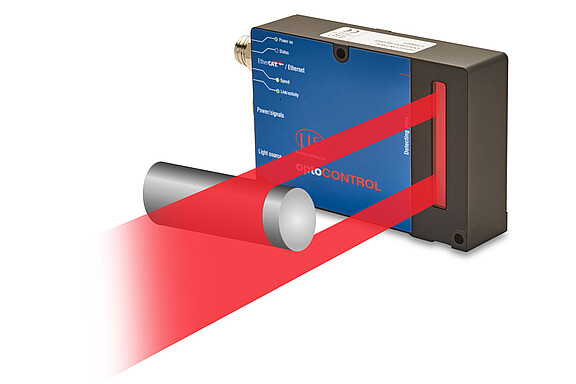 Measuring object with optical micrometer