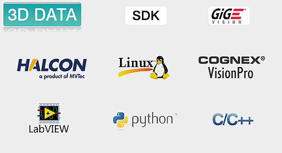 סורק לייזר עם נתונים גולמיים