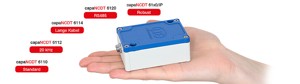 גרסאות שונות של capaNCDT