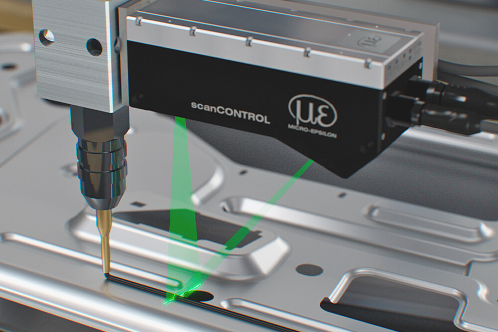 סורק לייזר לבדיקת יישום פס דבק